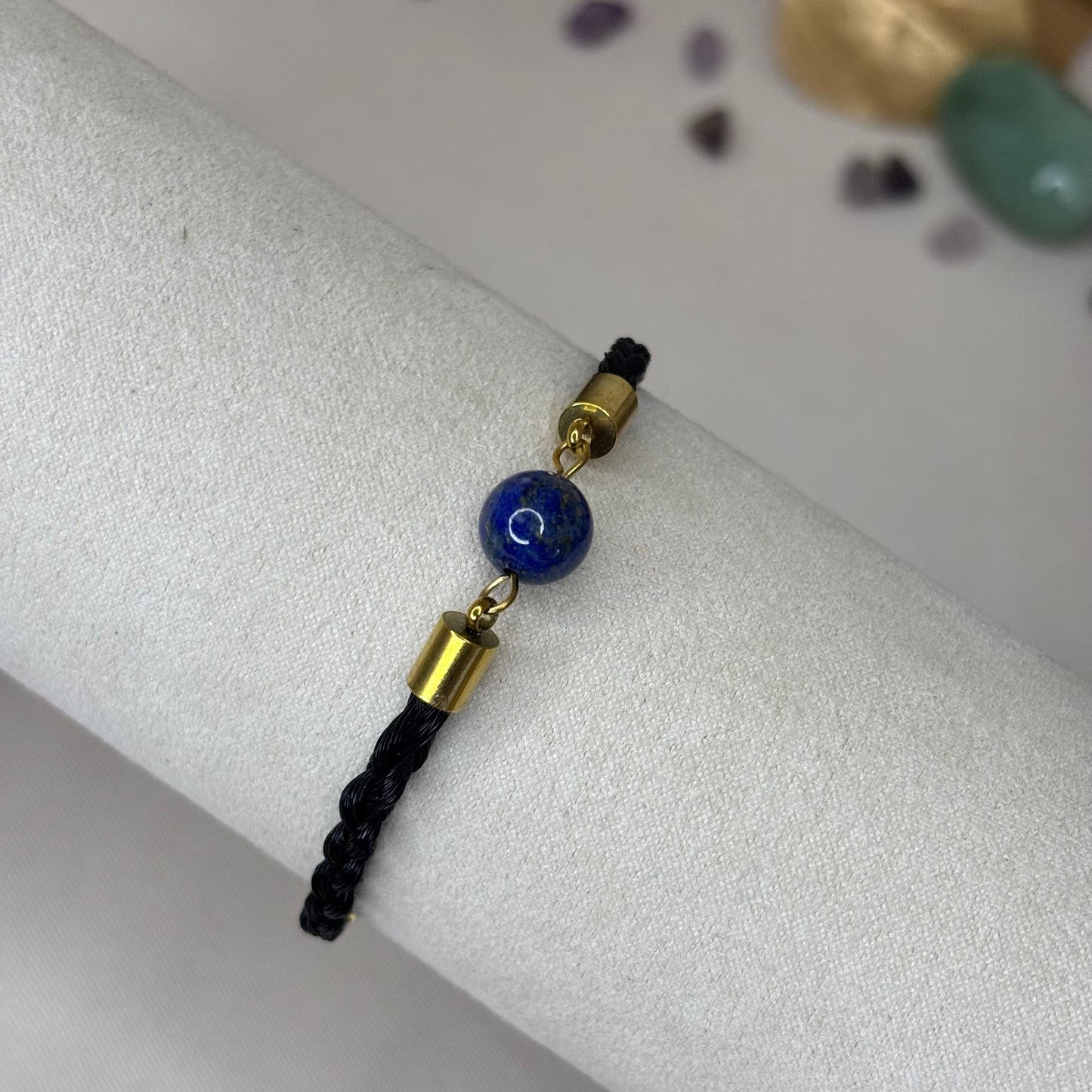 Bracelet en crin de cheval « Petit Cosmo » - Lapis lazuli