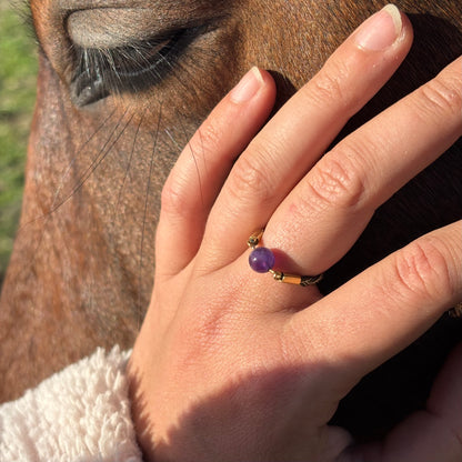 « Skadi » Bague en crin de cheval