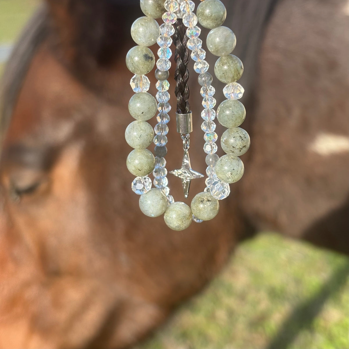 « Litha » Porte-clés en crin de cheval
