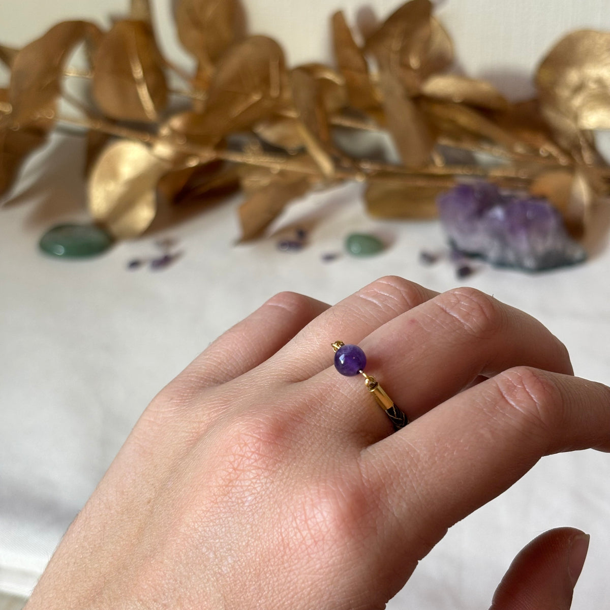 « Skadi » Bague en crin de cheval